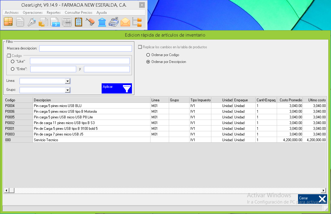 TablaEdicionRapidaItemsINV